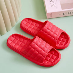 Thick Platform Bathroom Home Slippers Women Men Summer Cloud Slippers Non-slip Flip Flops Couples Soft Sole EVA Indoor Slides