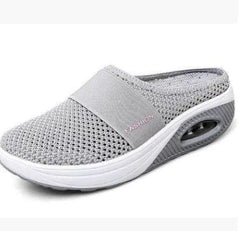 Zapatos para caminar las zapatillas anchas de las mujeres moda liviana transpirable malla cojín atlética plataforma casual de plataforma