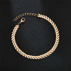 MODYLE Bohemio Gold Color Flecha Pulsera de pierna para mujeres Sandalias de estilo de verano de yoga Vintage