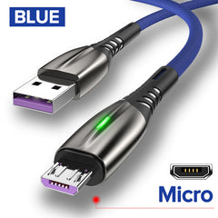 5A USB Cable Cable Micro USB Szybkie ładowanie telefonu komórkowego z Android ładowarka typu-C przewód danych Huawei P40 Mate 30 Xiaomi 12