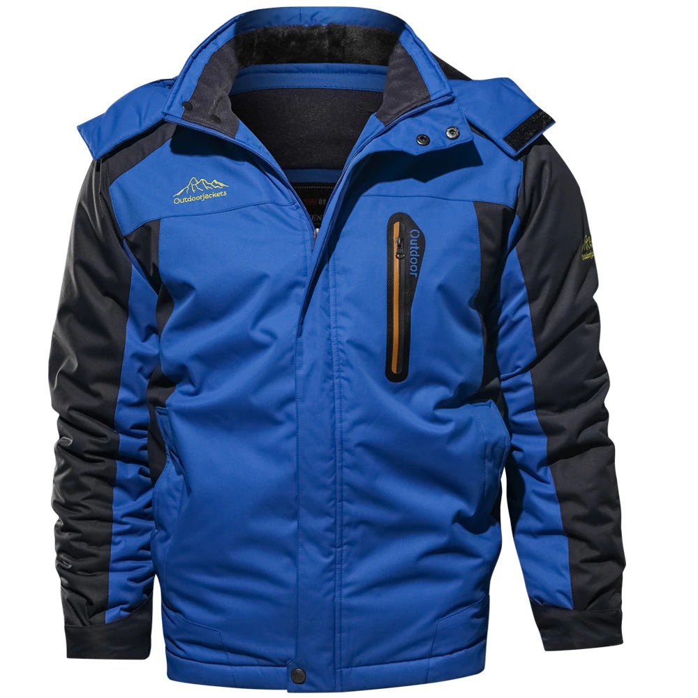 Men's Outdoor Velvet Thickened Windproof And Rainproof Jacket