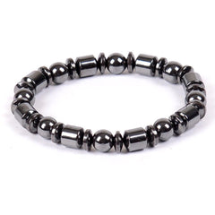 Bracelet des perles de pierre d'hématite avec thérapie magnétique