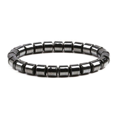 Bracelet des perles de pierre d'hématite avec thérapie magnétique