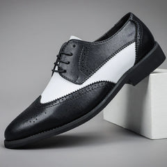 Scarpe formali di vendita calda per uomini scarpe da ufficio nere marchi maschio brogue maschi no matrimonio appunti di punta in pelle in pelle