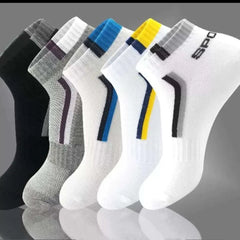 5 pares de calcetines de baloncesto de capa delgada de verano para hombres