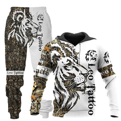 Men's Hoodie Digital Print Hoodie Set Men's Hoodie