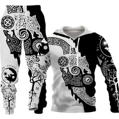 Men's Hoodie Digital Print Hoodie Set Men's Hoodie