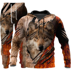 Men's Hoodie Digital Print Hoodie Set Men's Hoodie