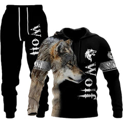 Men's Hoodie Digital Print Hoodie Set Men's Hoodie