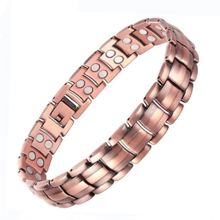 Bracelet de thérapie magnétique à double rangée masculine