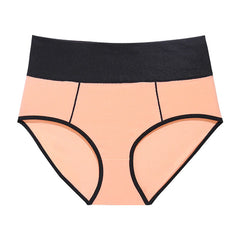 Women High Waist Cotton Fitness Traceless Brief Tanga Sports Panties