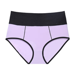 Women High Waist Cotton Fitness Traceless Brief Tanga Sports Panties