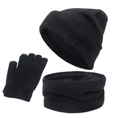 Winter Warm Suit Three-piece Hat, Scarf, Touch Screen Gloves