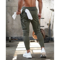 Herren schnelle trockene Jogger -Frachthose mit Kordelkordel und Taschen