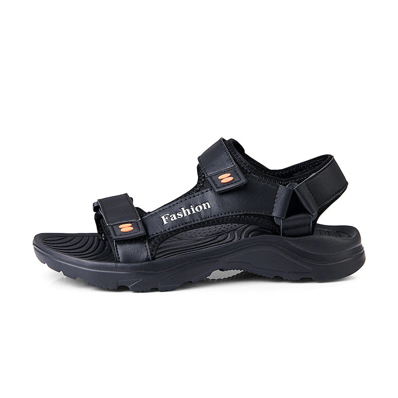 Hommes sandals plage en cuir artificiel extérieur sandales décontractées chaussures hommes nouveaux chaussures d'eau masculine mâle baskets sandales plage