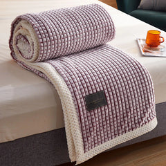 Milk Velvet Magic Velvet Double Blanket Thick Single Quilt Falier Lamb Wool Multifunctional Blanket