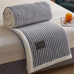 Milk Velvet Magic Velvet Double Blanket Thick Single Quilt Falier Lamb Wool Multifunctional Blanket