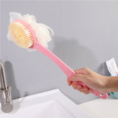 For daily use in home bathroom - long handle back rub with bath flower bath brush