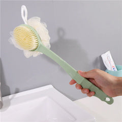 For daily use in home bathroom - long handle back rub with bath flower bath brush