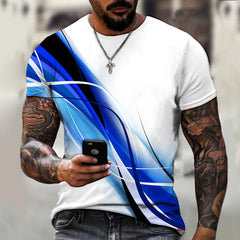 Camiseta gráfica de impresión 3D para hombres