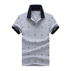 Männer Polo -Shirts bedruckte Männerhemd Kurzärmelene Summer Tops koreanischer Stil männlicher Tees Revers Polo -Hemd Designerhemd