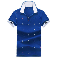 Men Polo Shirts Printed Men's Shirt Short Sleeve Summer Tops Korean Style Male Tees Lapel Polo Shirt Designer Shirt