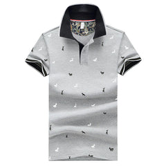 Men Polo Shirts Printed Men's Shirt Short Sleeve Summer Tops Korean Style Male Tees Lapel Polo Shirt Designer Shirt