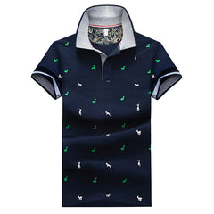 Männer Polo -Shirts bedruckte Männerhemd Kurzärmelene Summer Tops koreanischer Stil männlicher Tees Revers Polo -Hemd Designerhemd