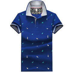 Männer Polo -Shirts bedruckte Männerhemd Kurzärmelene Summer Tops koreanischer Stil männlicher Tees Revers Polo -Hemd Designerhemd