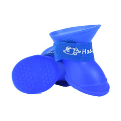 Zapatos de mascota de silicona suave impermeable sin deslizamiento de silicona lluvia de cachorros botas de lluvia al aire libre gatos y perros cubiertas de zapatos cubiertas de pies