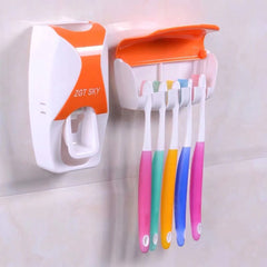 Support de rangement de brosse à dents Creative Automatic dentifrice avec sans trous le distributeur de dentifrice