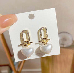 Joyas de moda Pendientes de acero inoxidable hipoalergénico Pendientes de borla larga Temperamento salvaje Pendientes dulces