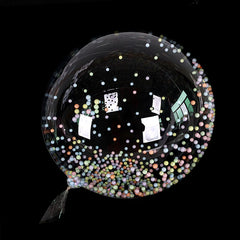 One Giant Transparent Balloon Colorful Bubble Balloon Birthday Party Wedding Decoration Balloon Anniversary BoBo Balloon.