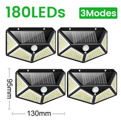 180 Solar LED Light Outdoor Solarlampe mit Bewegungssensor LED LED RESPRACT WASGERFORTE SUNGLEIGE SUNGREICH STRASSE FÜR GARTEN OUTER