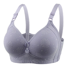 sexy Plus Size bras flower middle age female Gather Underwear