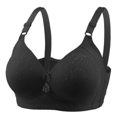 sexy Plus Size bras flower middle age female Gather Underwear