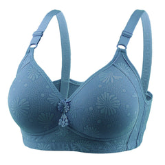 sexy Plus Size bras flower middle age female Gather Underwear