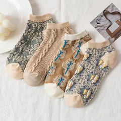 Woman Socks Lolita Socks Lace Flower Socks