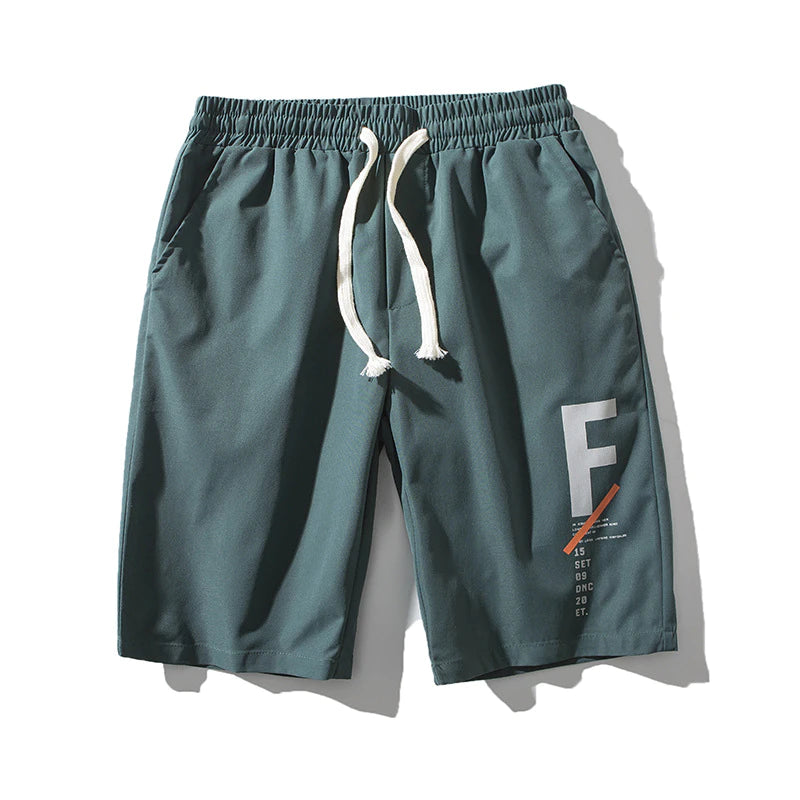 Hoothy Herren -Jogginghose Draw String lässig gestickte Hosen gedruckt laufende Farbe Männer Sport Männer Trainingshorts