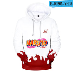 Sweat à capuche à capuche imprimé numérique 3D NARUTO CHARGET 3D