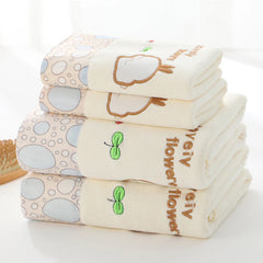 Polyester Brocade Fiber Dryer Towel Thickened Patchwork Embroidery