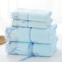 Polyester Brocade Fiber Dryer Towel Thickened Patchwork Embroidery