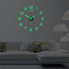 Large Wall Clock Quartz 3D DIY Big Watch Decorative Kitchen Clocks Acrylic Mirror Sticker Oversize Wall Clocks Home Letter Decor