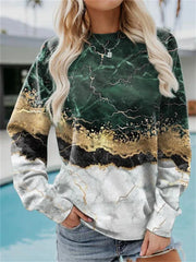 Women's Printed Tie-dye Hoodie