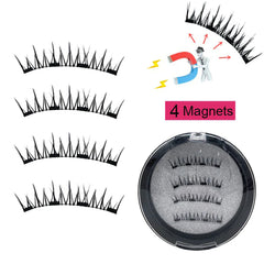 4 Pairs Magnetic Eyelash Thick False Eyelashes No Glue Required