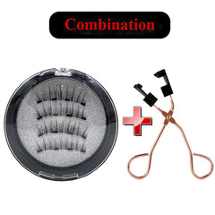 4 Pairs Magnetic Eyelash Thick False Eyelashes No Glue Required