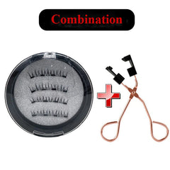 4 Pairs Magnetic Eyelash Thick False Eyelashes No Glue Required