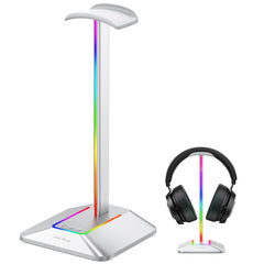 Link Dream RGB Lichter Kopfhörerständer mit Typ-C-USB-Ports Kopfhörerhalter für alle Headsets Gamers Gaming PC Accessoires Schreibtisch