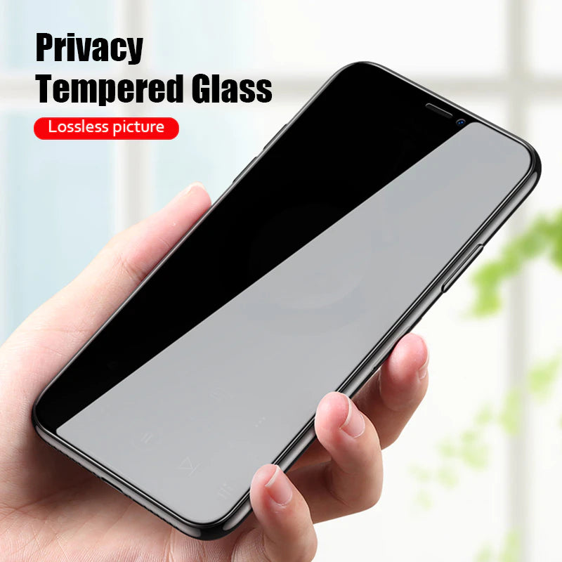 Anti-SPY Black Glass na iPhone 12 11 14 13 Pro Max Mini 6 6s SE Ochraniacz ekranu dla iPhone'a XR X XS Max 7 8 Plus Glass