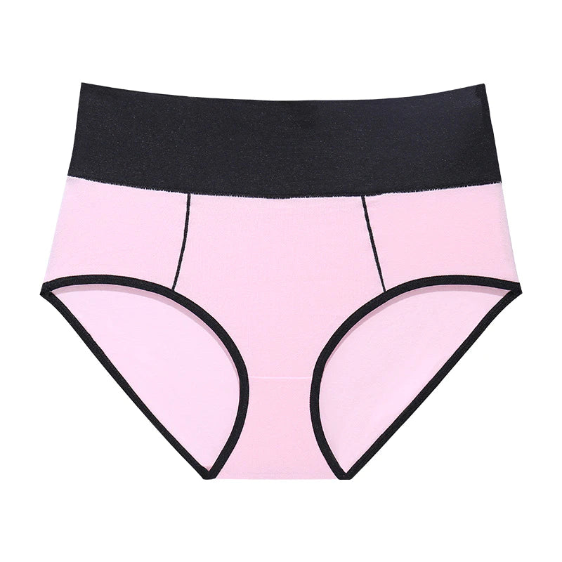 Women High Waist Cotton Fitness Traceless Brief Tanga Sports Panties